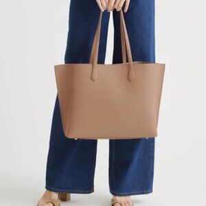 Quince leather tote